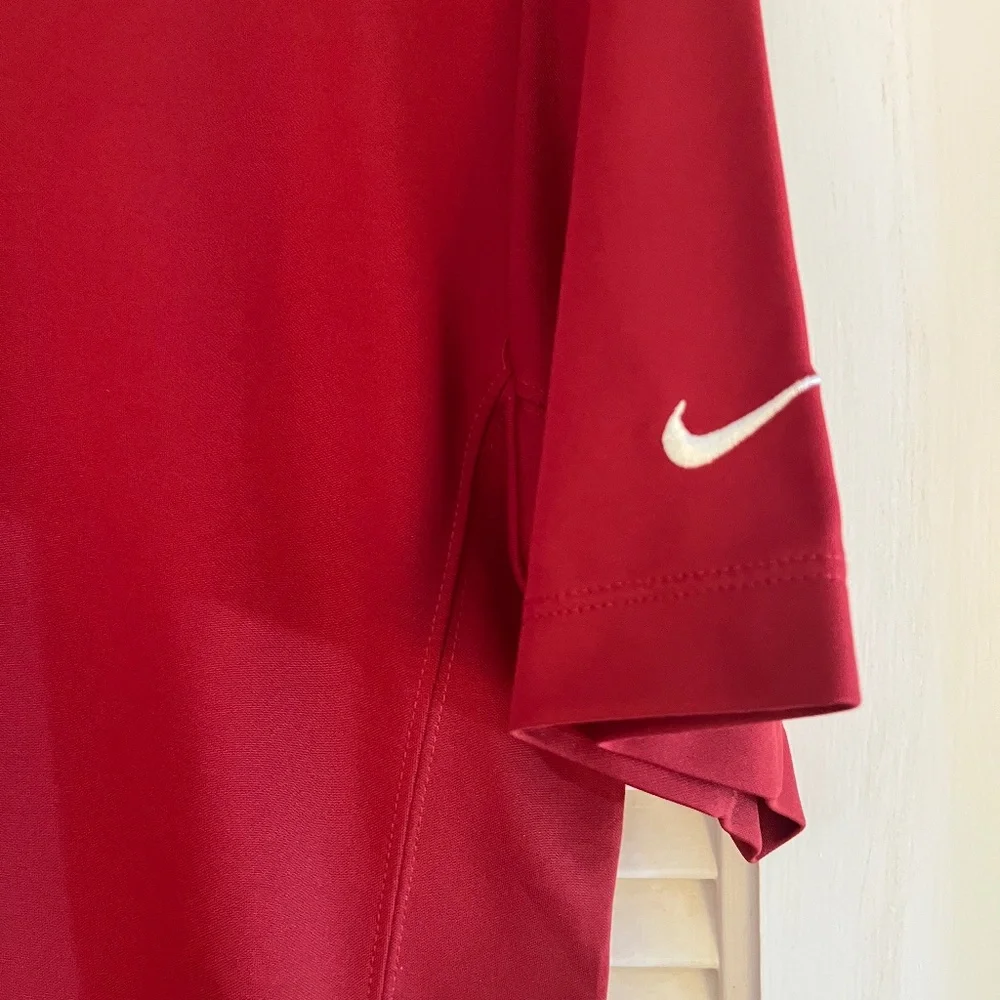 Nike MENS Brick Red Tour Performance Dri-Fit Golf Polo Sz S